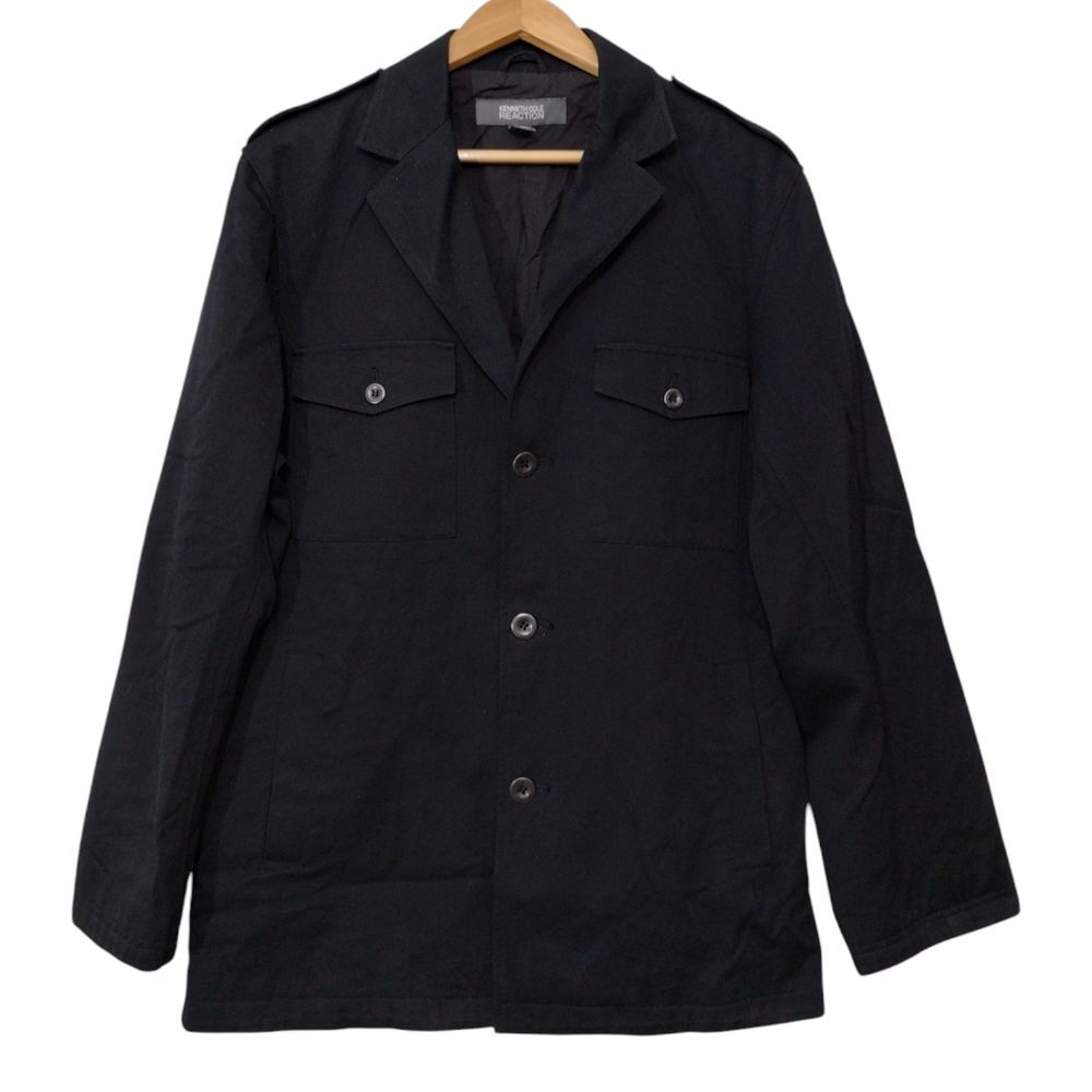 Kenneth Cole Reaction Men's XL Long Sleeves Button Down Black‎ Stylish Jacket